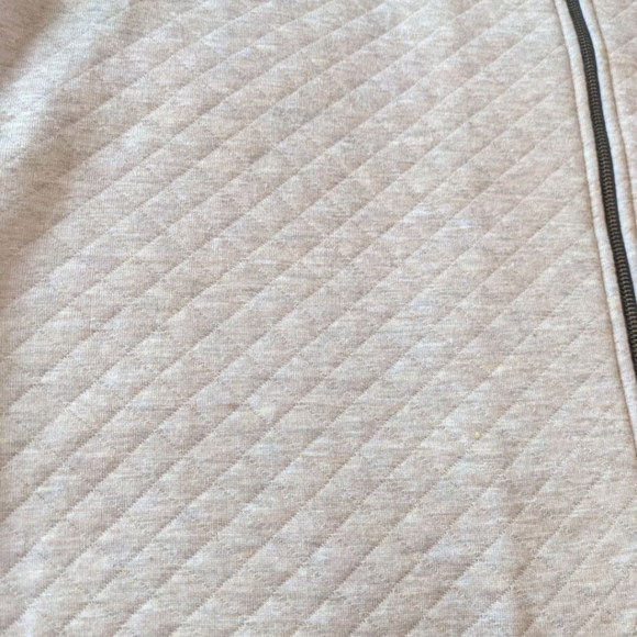 Chico's Women's Heathered Quilt Bunny Vest - Camel w/ Brown Leather Size XL NWT! - Picture 8 of 16